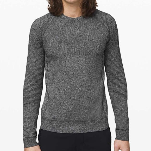lululemon athletica Other - Lululemon Men's Engineered Warmth Long Sleeve in Black / White